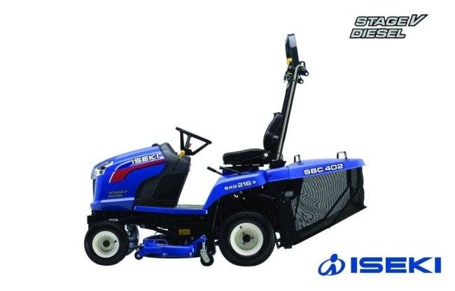 ISEKI SXG216 TRACTOR + LSAE MET BEUGEL + ELEKTRISCH HYDRAULISCHE LEDIGING